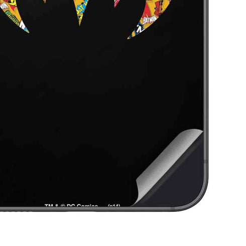 DC Comics Batman Silhouette Logo Vintage Pattern Galaxy S25 Skin